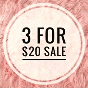 💖3/$20 Bundle Deal on All "💖"items💖
